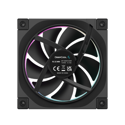 DEEPCOOL VENTOLE CASE FL12 NERA ARGB PWM BASSO RUMORE [R-FL12-BKAPN1-G]