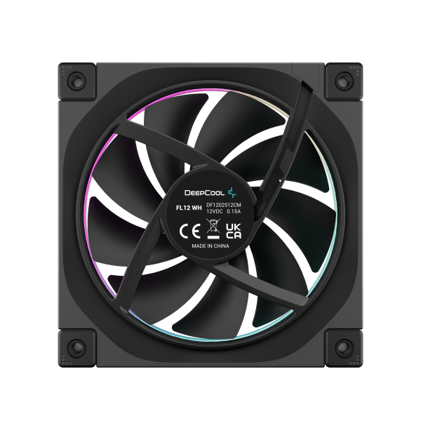 DEEPCOOL VENTOLE CASE FL12 NERA ARGB PWM BASSO RUMORE [R-FL12-BKAPN1-G]