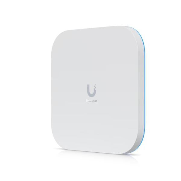 Ubiquiti - E7 - Wall/Ceiling Mount Tri-Band Wi-Fi 7 Enterprise Access Point, (1) 10 GbE RJ45 port and (1) GbE RJ45 port for power & data redundancy, 688 Mbps at 2.4GHz (2x2) + 8600 Mbps at 5GHz (4x4) [E7]