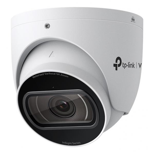 TP-Link - 4MP IR Motorized Varifocal Turret Network Camera SPEC: 4MP, 2.7mm~13.5mm Varifocal (5x), 1/2.9?? Progressive Scan CMOS, H.265+/H.265/H.264+/H.264, IR LED, 25fps/30fps (2688x1520), IP67, IK1 [InSightS445ZI]