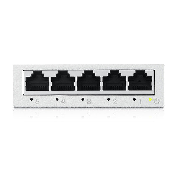 ZYXEL SWITCH UNMANAGED GS-105B V5 , 5 PORTE GIGABIT, CHASSIS METALLO, DESKTOP [GS-105BV5-EU0101F]