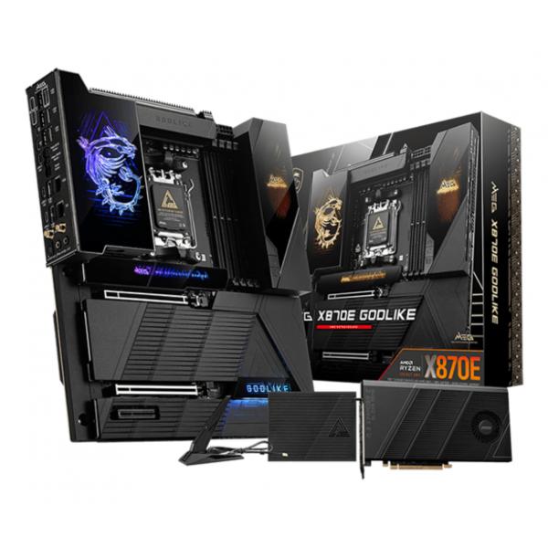 MSI MB AMD X870, MEG X870E GODLIKE,X870E,AM5,4DDR5,2PCI-Ex16,5M.2,4SATA3,2USB4,1USB3.2 Gen2x2,13USB3 [MEG X870E GODLIKE]