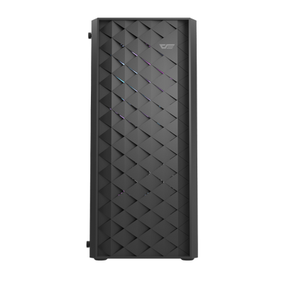DARKFLASH DK351 PC CASE, ATX/MICRO-ATX/MINI-ITX MOTHERBOARD SUPPORT, 4 ARGB FANS, TEMPERED-GLASS [DF-DK351-BK-4ARGB-02]