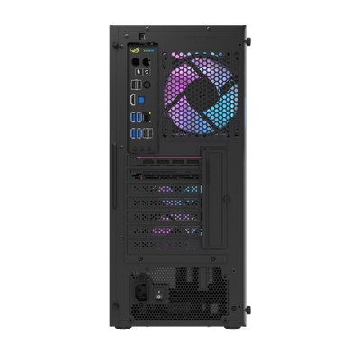 DARKFLASH DK351 PC CASE, ATX/MICRO-ATX/MINI-ITX MOTHERBOARD SUPPORT, 4 ARGB FANS, TEMPERED-GLASS [DF-DK351-BK-4ARGB-02]