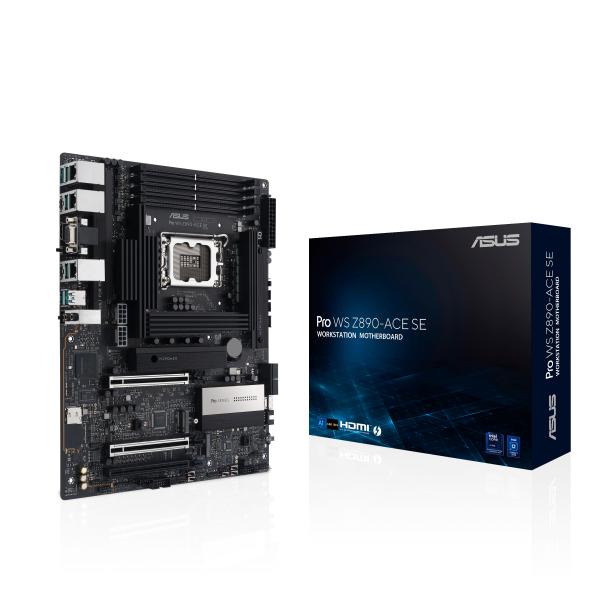ASUS MB INTEL CORE LGA1851 ATX PCLE 5.0 DDR5 SLOT 1 THUNDERBOLT 4TYPE C PORT 10GB 2.5 LAN , 4 M2 SLO [PRO WS Z890-ACE]