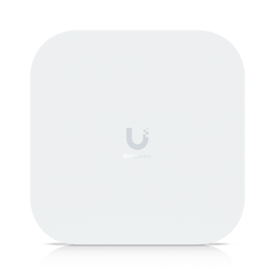 Ubiquiti - E7 - Campus - Wall/Ceiling Mount Indoor/Outdoor Dual-Band Wi-Fi 7 Enterprise Access Point, (1) 10 GbE RJ45 port and (1) GbE RJ45 port for power & data redundancy, 688 Mbps at 2.4GHz (2x2) + [E7-Campus]