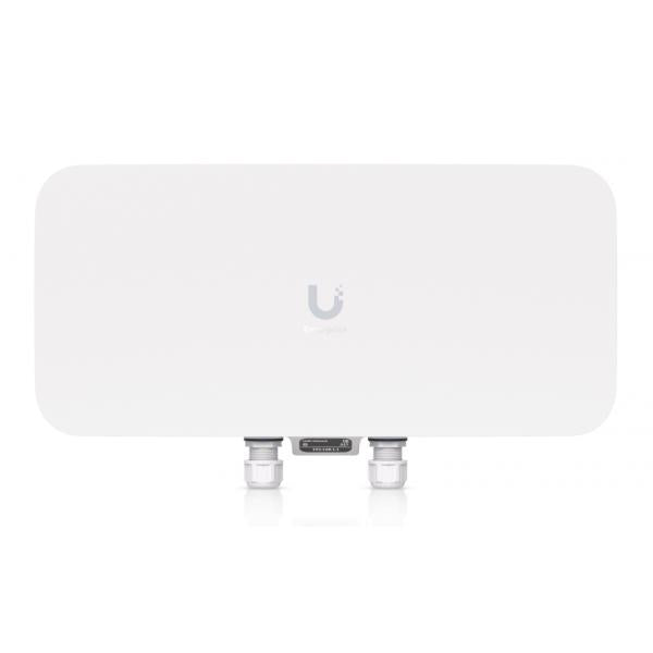 Ubiquiti - E7 - Audience - Wall/Ceiling Mount Indoor/Outdoor Tri-Band Wi-Fi 7 Enterprise Access Point, (1) 10 GbE RJ45 port and (1) GbE RJ45 port for power & data redundancy, Selectable directional be [E7-Audience]