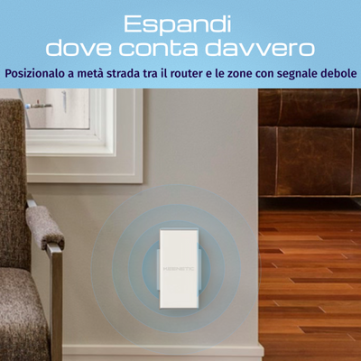 KEENETIC REPEATER/EXTENDER BUDDY 6 SE (KN-4410) AX3000 WI-FI EXTENDER, MESH, 1 PORTA 1GBIT/S [KN-4410-01-EU]