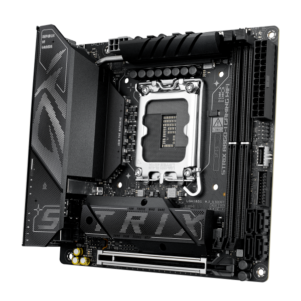 ASUS MB INTEL ROG STRIX B860-I GAMING WIFI, MINI ITX, DDR5, 1PCI-Ex16, 2DIMM, HDMI/DP, 2M2/4SATA [ROG STRIX B860-I GA]