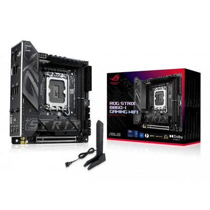 ASUS MB INTEL ROG STRIX B860-I GAMING WIFI, MINI ITX, DDR5, 1PCI-Ex16, 2DIMM, HDMI/DP, 2M2/4SATA [ROG STRIX B860-I GA]