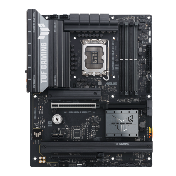 ASUS MB INTEL TUF GAMING B860-PLUS WIFI, ATX, LGA 1851, DDR5, 1PCI-Ex16, 4DIMM, HDMI/DP, 3M2/4SATA [TUF GA B860-PLUS WF]