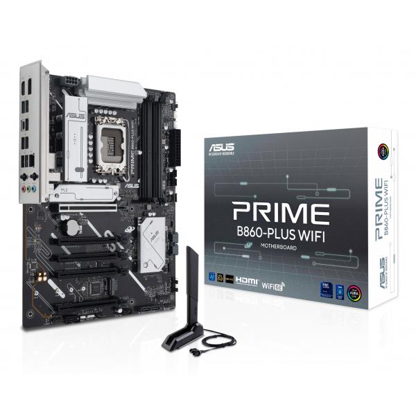 ASUS MB INTEL PRIME B860-PLUS WIFI, ATX, LGA 1851, DDR5, 1PCI-Ex16, 4DIMM, HDMI/DP, 2M2/4SATA [PRIME B860-PL WF]
