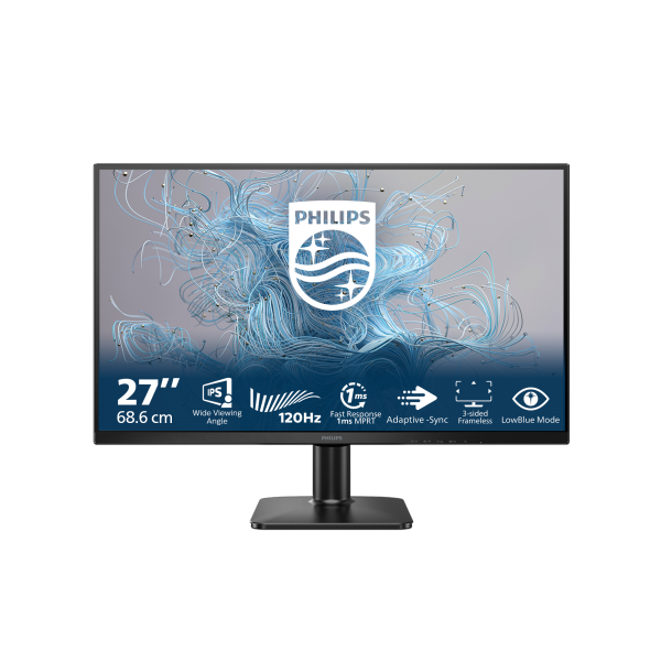 PHILIPS MONITOR 27 LED IPS FHD 16:9 4MS 250 CDM 120hz, VGA/DVI/HDMI [27E2N1110]