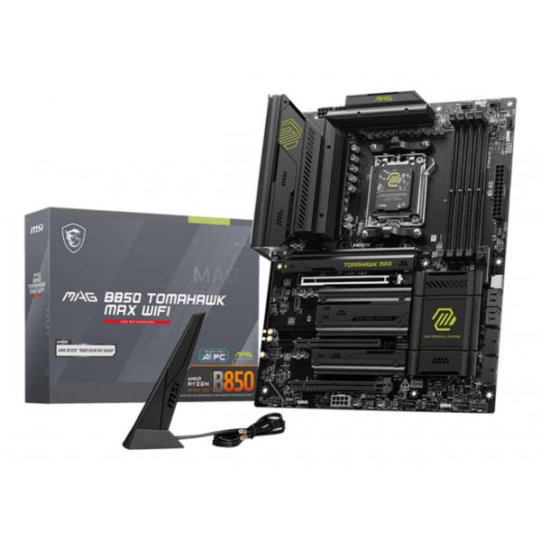 MSI MB AMD MAG B850 TOMAHAWK MAX WIFI, ATX, AM5, DDR5, 3PCI-Ex16, 4SATA3 [MAG B850 TOMAHAWK MA]