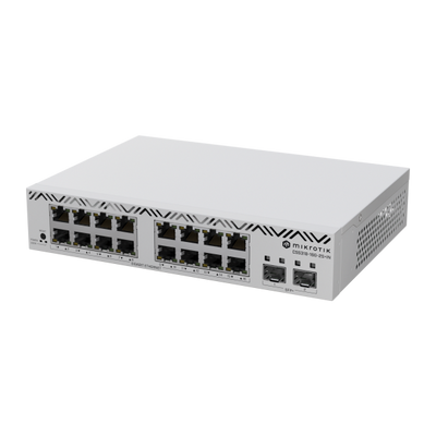MikroTik, Cloud Smart Switch, 16 x 1G Ethernet ports and 2 x 10G SFP+ ports. [CSS318-16G-2S+IN]