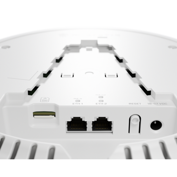 MikroTik, cAP LTE12 ax, A powerful ceiling access point that offers true Wi-Fi 6 mobility for your outdoor business with a CAT12 LTE modem.. [cAPGi-5HaxD2HaxD&EG12-EA]