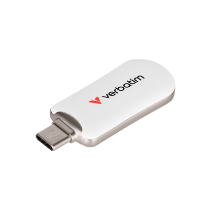 VERBATIM PEN DISK PLECTRA USB-C 3.2 GEN 1 FLASH DRIVE WHITE 64GB [30228]