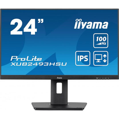 Iiyama ProLite 24 inch - Full HD IPS LED Monitor - 1920x1080 - Pivot / HAS [XUB2493HSU-B7]