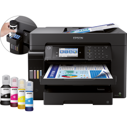 Epson EcoTank ET-16655 Inkjet A3 - 4800 x 1200 DPI - 32 ppm - Wi-Fi - Black [C11CH71411]