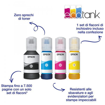 Epson EcoTank ET-5805 - All-in-One - A4 - Colour - 32 ppm - Black [C11CJ30405]