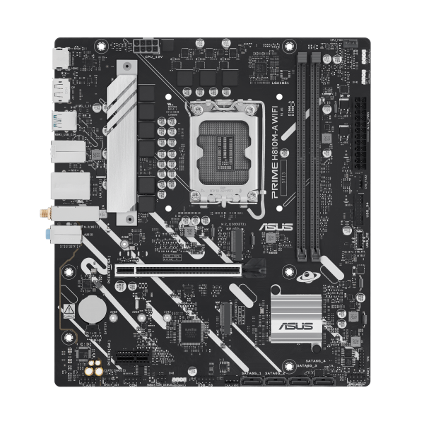 ASUS MB INTEL PRIME H810M-A WIFI, m-ATX, LGA 1851, DDR5, 1PCI-Ex16, 2DIMM, HDMI/DP, 2M2/4SATA [PRIME H810M-A WIFI]