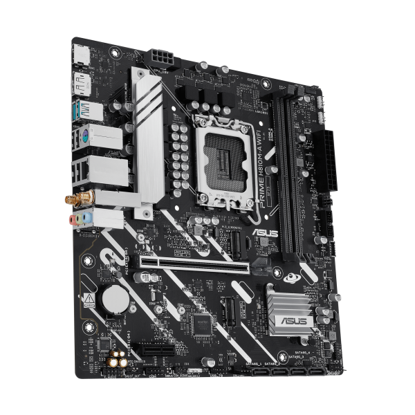 ASUS MB INTEL PRIME H810M-A WIFI, m-ATX, LGA 1851, DDR5, 1PCI-Ex16, 2DIMM, HDMI/DP, 2M2/4SATA [PRIME H810M-A WIFI]