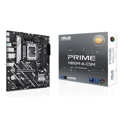 ASUS MB INTEL PRIME H810M-A-CSM, m-ATX, LGA 1851, DDR5, 1PCI-Ex16, 1PCI-Ex4, 2DIMM, HDMI/DP, 2M2/4SA [PRIME H810M-A-CSM]
