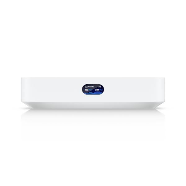 Ubiquiti - UCG-Max-EU- UniFi compact multi-2.5 WAN UniFi Cloud Gateway with Quad-core ARM Cortex-A53 at 1.5 GHz, 4 GB DDR4, LAN x4 1/2.5 Gbe RJ45 ports, WAN x1 1/25 GbE RJ45 port, Manages 30+ UniFi [UCG-Max-EU]