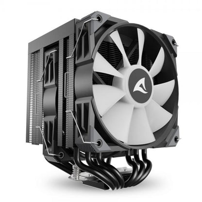 Sharkoon A60 RGB Processore Raffreddatore d'aria 12 cm Nero 1 pz [A60RGBBLACKAIRCOOLER]