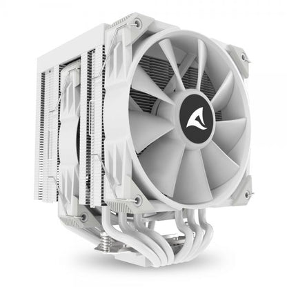 Sharkoon A60 RGB Processore Raffreddatore d'aria 12 cm Bianco 1 pz [A60RGBWHITEAIRCOOLER]