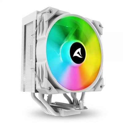 Sharkoon A40 RGB Processore Raffreddatore d'aria 12 cm Bianco 1 pz [A40RGBWHITEAIRCOOLER]