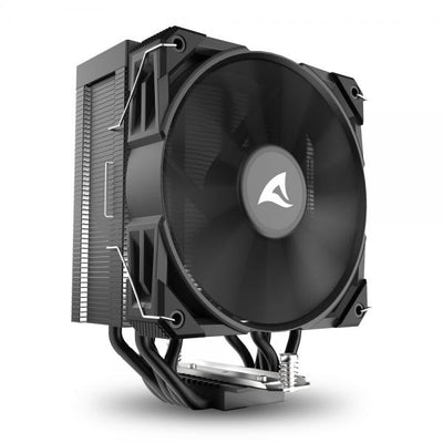 SHARKOON DISSIPATORE AD ARIA 1X 120MM PWM FAN, 5X COPPER PIPES, DIRECT TOUCH, TDP 230W [A50 BLACK]