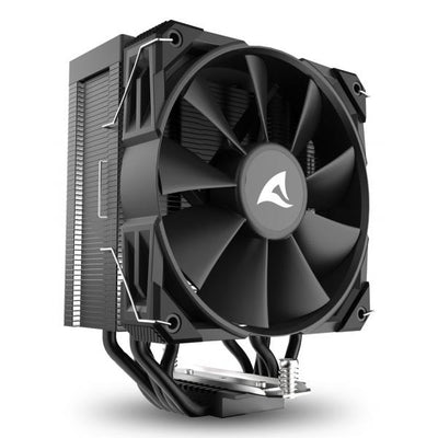 SHARKOON DISSIPATORE AD ARIA 1X 120MM PWM FAN, 5X COPPER PIPES, DIRECT TOUCH, TDP 230W [A50 BLACK]
