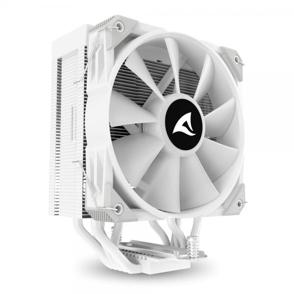 SHARKOON DISSIPATORE AD ARIA 1X 120MM ARGB PWM FAN, 5X COPPER PIPES, DIRECT TOUCH, TDP 230W, EFFETTO [A50 RGB WHITE]