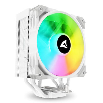 SHARKOON DISSIPATORE AD ARIA 1X 120MM ARGB PWM FAN, 5X COPPER PIPES, DIRECT TOUCH, TDP 230W, EFFETTO [A50 RGB WHITE]