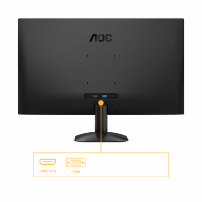 AOC MONITOR 27 LED VA 16:9 FHD 4MS 300 CDM 120hz, VGA/HDMI [27B31H]