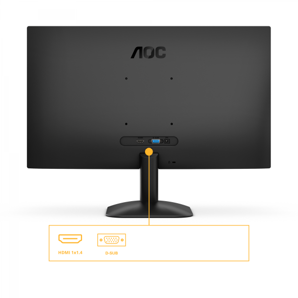 AOC MONITOR 23,8 LED IPS FHD 16:9 4MS 300 CDM 120Hz, VGA/HDMI [24B31H]
