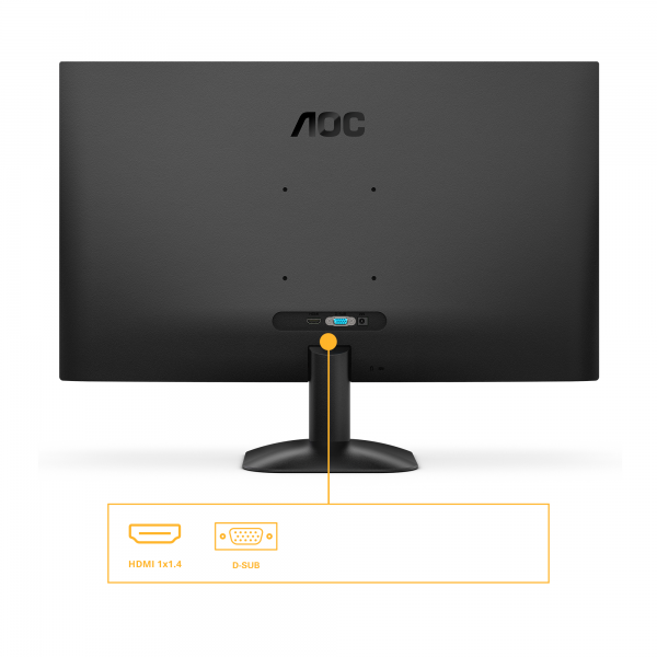 AOC MONITOR 27 LED VA FHD 16:9 4MS 300 CDM 100Hz, VGA/HDMI [27B35HM]