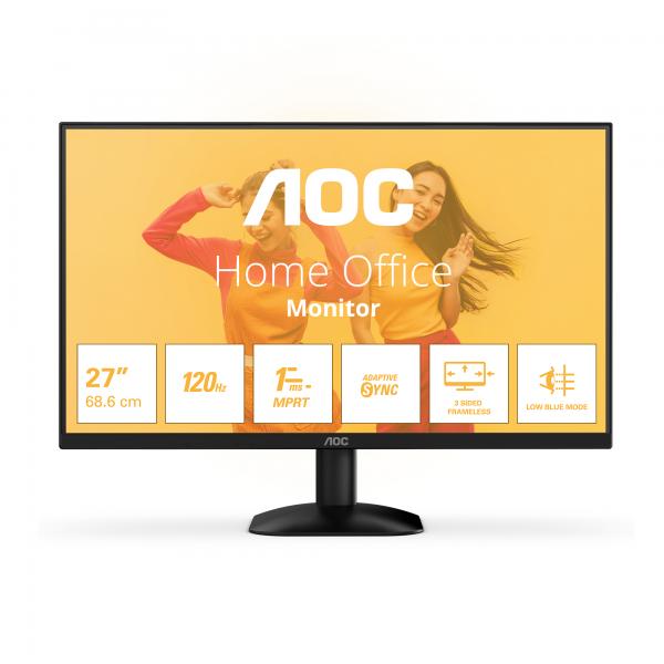 AOC MONITOR 27 LED VA FHD 16:9 4MS 300 CDM 100Hz, VGA/HDMI [27B35HM]