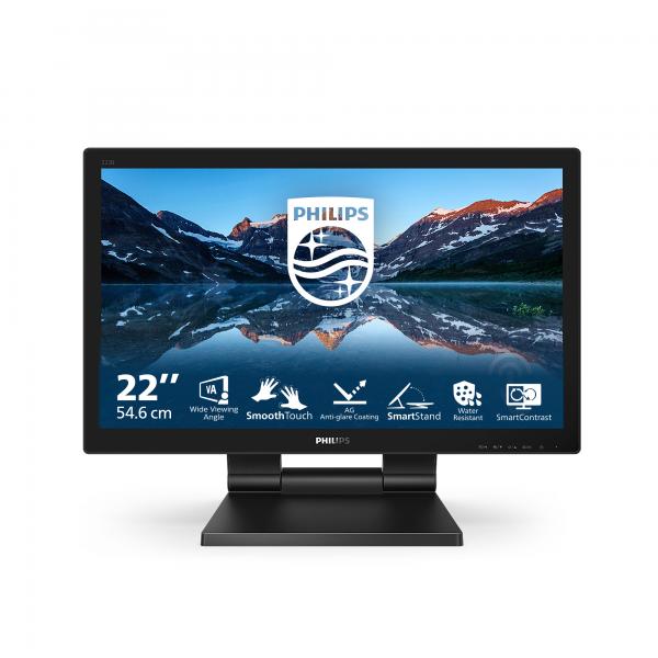 PHILIPS MONITOR TOUCH 21,5 16:9 1MS 250 CDM, VGA/DVI/DP/HDMI, IP65, MULTIMEDIALE [222B9TA]
