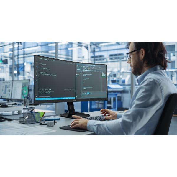 PHILIPS MONITOR CURVO 34 LED VA WQHD 21:9 4MS 300 CDM, REG ALTEZZA, DP/HDMI, MULTIMEDIALE [34B2U3600C]