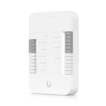 Ubiquiti - UA-Hub-Gate - UniFi sdvanced Gate Hub enabling seamless gate access control via connected Access readers or Intercom, (2) Gate operator terminals (dry),(1) Lock terminal (12V) for side door [UA-Hub-Gate]