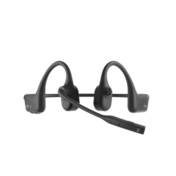 SHOKZ OpenComm2 2025 Upgrade Wireless Bluetooth Bone Conduction Headset - dongle non incluso [C120-AN-BK]