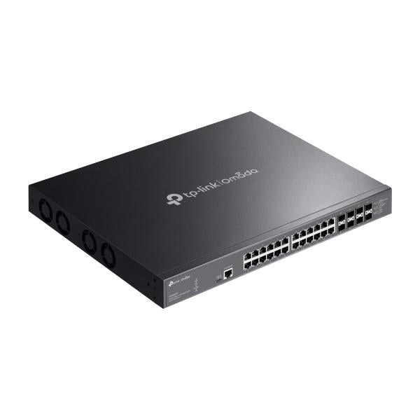TP-Link - SX3832MPP - Omada 32-Port 10GE L2+ Managed Switch with 24-Port PoE++, 24 10G RJ45 PoE++ Ports, 8 10G SFP+ Slots, RJ45/USB Type C Console Port, 802.3bt/at/af (up to 90W/port), 770 W PoE Pow [SX3832MPP]