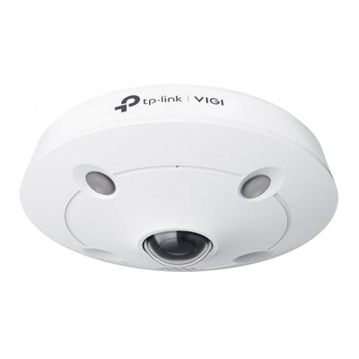 TP-Link - VIGI 5MP IR Fisheye Network Camera- SPEC: 5MP, 1.4mm Fixed Lens, 1/2.7? Progressive Scan CMOS, H.265+/H.265/H.264+/H.264, IR LED, 25fps/30fps (2560x1920), IP67, PoE/DC 12V, 120dB WDR, Built- [InSightS655I]
