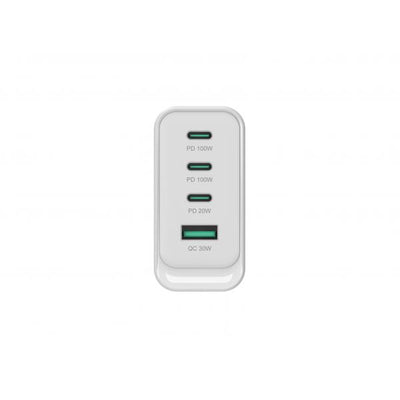 Conceptronic 4-Port 100W GaN USB PD Charger - USB-C x 3 - USB-A x 1 - QC 3.0 - PPS - PD 3.0 [ALTHEA22W100]