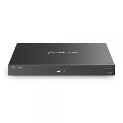 TP-Link - 16 Channel Network Video Recorder SPEC: 16-Channel, 320Mbps Incoming Bandwidth, 320Mbps Outgoing Bandwidth, 8MP Max. Resolution, H.265+/H.265/H.264+/H.264, 32MP Decoding Capability, HDMI/VGA [VIGINVR4016H]