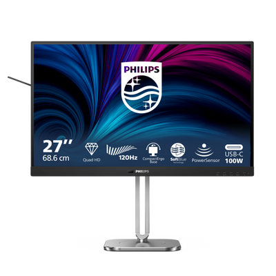 Philips 27B2U4601/00 Monitor PC 68,6 cm (27") 2560 x 1440 Pixel Quad HD LCD Grigio [27B2U4601/00]