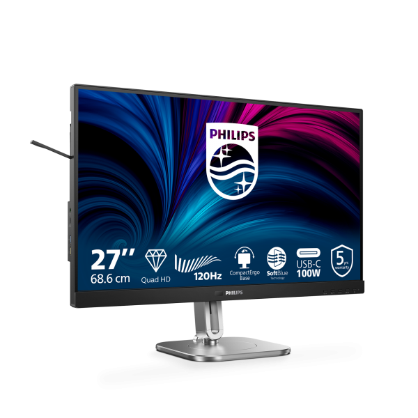 Philips 4000 Series - 27 inch - QUAD HD LCD - 2560x1440 - Pivot - HAS [27B2U4601/00]