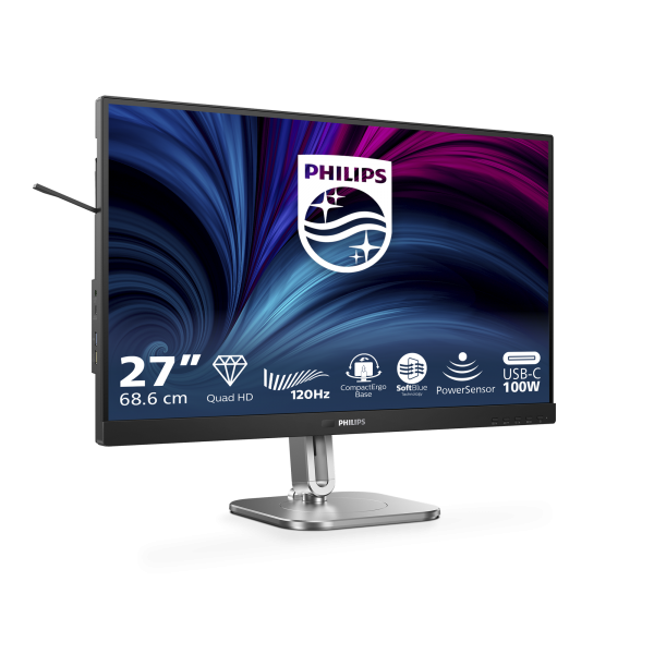 Philips 4000 Series - 27 inch - QUAD HD LCD - 2560x1440 - Pivot - HAS [27B2U4601/00]